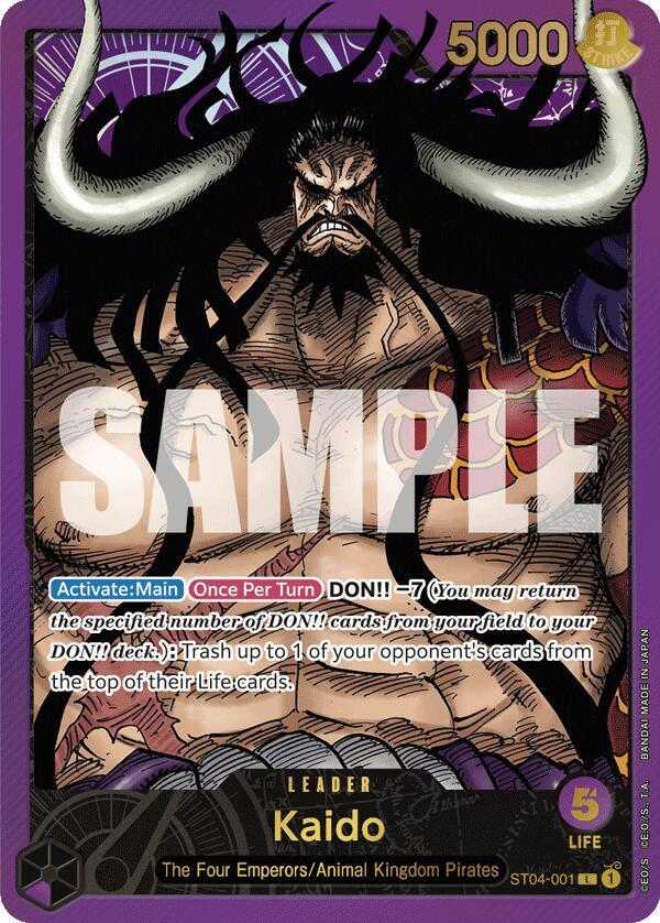 Kaido takes a dip this week