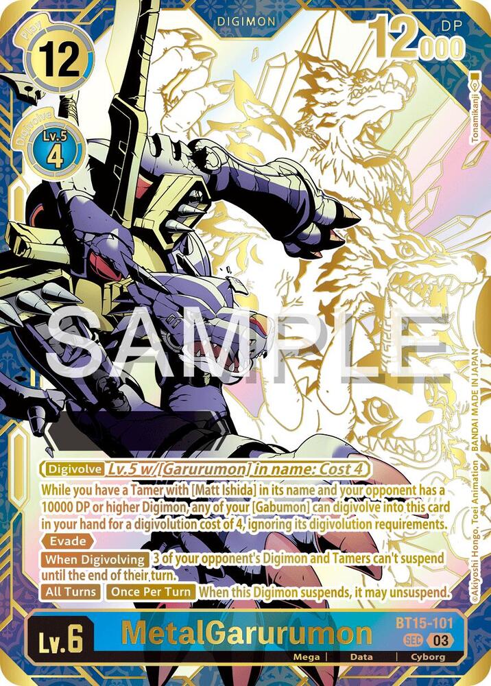 MetalGarurumon (Foil) PSA 10 vs. Raw
